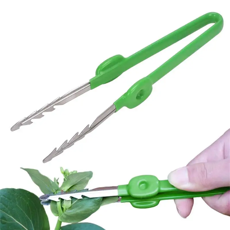 

Stainless Steel Garden Bonsai Tweezers with Curved Serrated Tip Aquatic Plant Tweezers Multifunction Home Garden Kitchen Tools