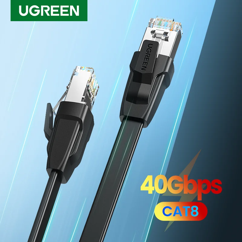 

7624 NO.2Ugreen Cat8 Ethernet Kabel 40Gbps Rj 45 Netwerkkabel Lan RJ45 Patch Cord Voor PS4 Laptop Pc Ps 4 router Kat 8 Kabel