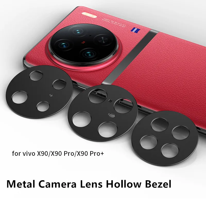 

Matte Camshield Metal Lens Hole Hollow Cover for VIVO X90 Pro Plus X90Pro+ Alloy Camera Bezel Protection Protector Film Sticker