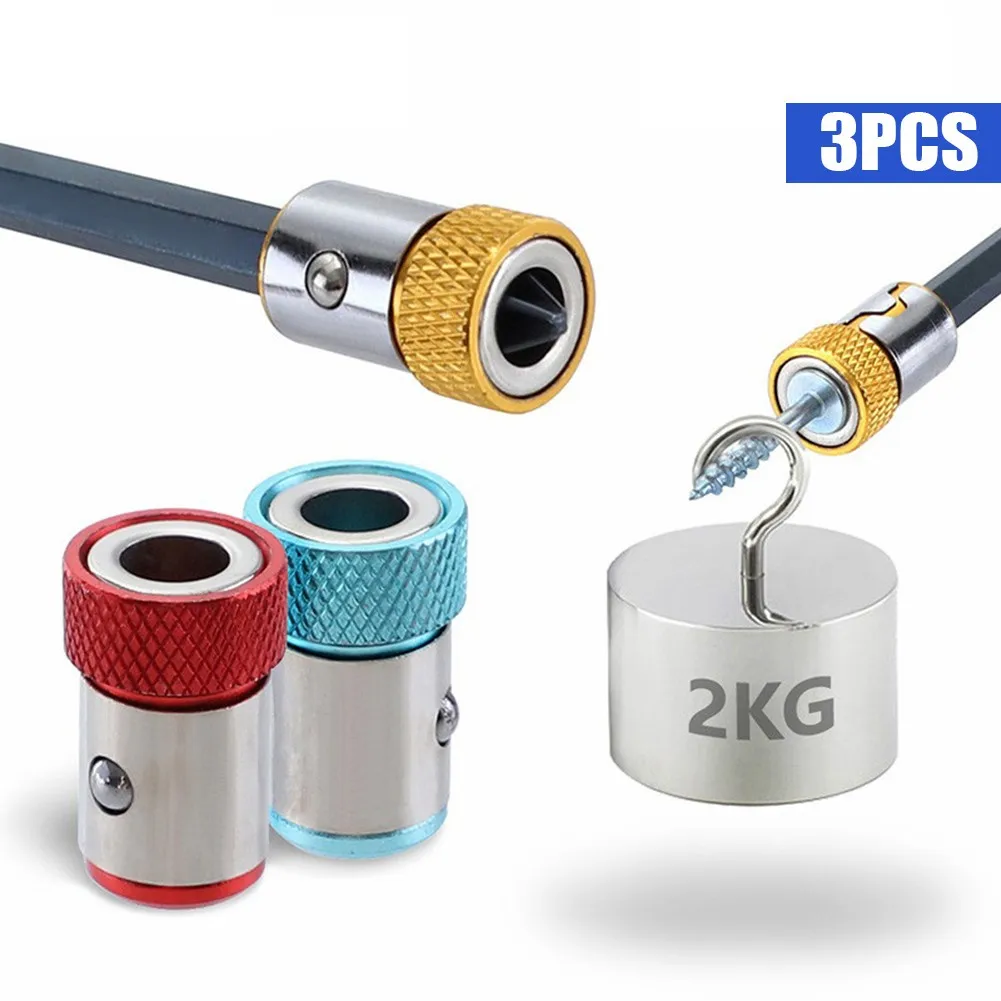 Желтая/красная/синяя фотомагнитная отвертка для металлической дрели 3 шт