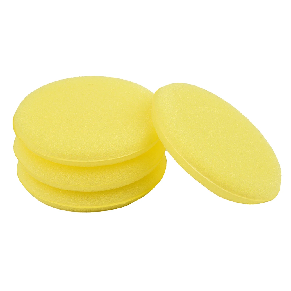 

For The Vehicle Waxing Polish Set Sponge Durable No Debris Soft Car 12PCS Applicator Auto Care Clean Paint Polishing