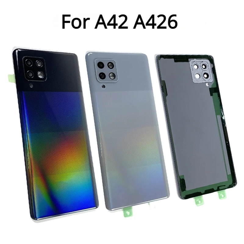 

New For Samsung Galaxy A42 5G A426 A426U A426B Back Battery Cover Door Rear Housing Case Replacement With Camera Lens