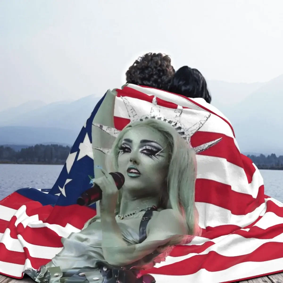 Флисовые одеяла Liberty Chappell Roan с флагом США одеяло для постельных принадлежностей