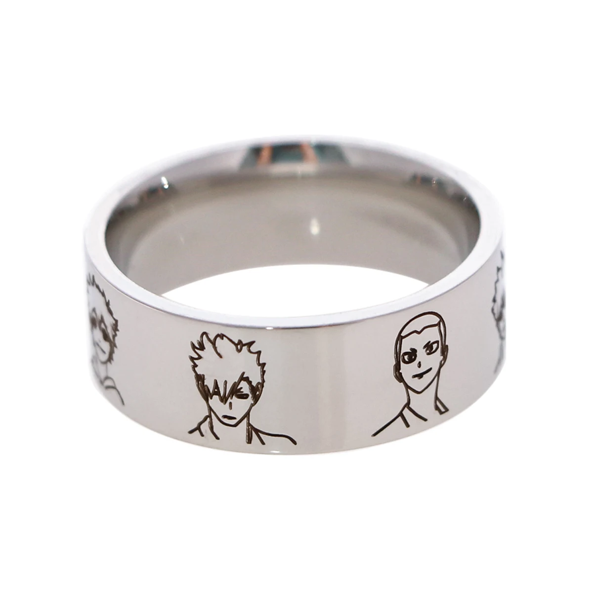 Haikyuu! Милое женское кольцо из нержавеющей стали аниме косплей ювелирные изделия