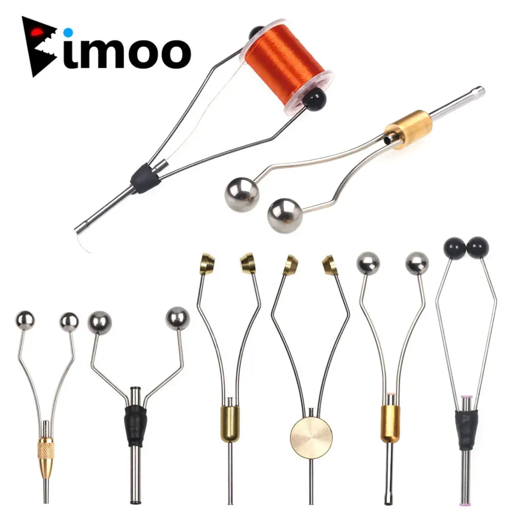 

Bimoo Tungsten Alloy/ Bi-ceramic Tip Fly Tying Bobbin Holder Light Weight Fly Fishing Tying Tools for Standard & Small Bobbin