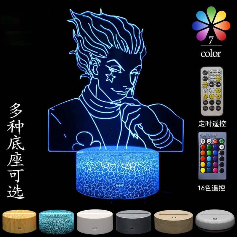 

Настольная 3D лампа в форме охотника, граната, фриксса, креативный подарок, визуальный стерео светодиодный цветной сенсорный ночник, Рождест...