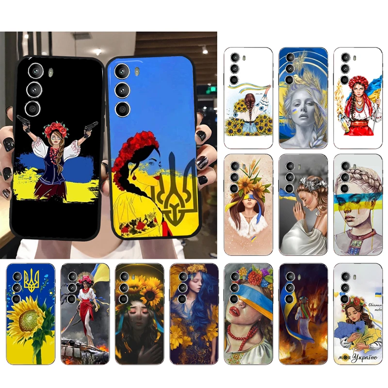 

Phone Case for Motorola G22 G60 G52 G100 GStylus G30 G10 G20 G50 GPure E32 E20 E40 E7Power Edge20lite Pro OneAction Ukraine Girl