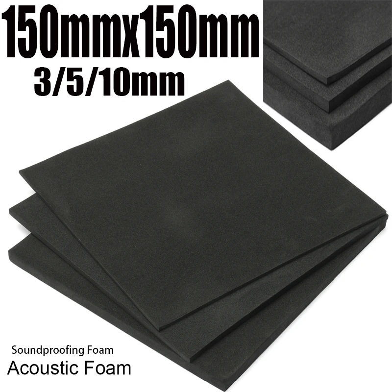 

Звукоизоляционная пена RoomKTVAudio 150x150 мм 3/5/10 мм черная