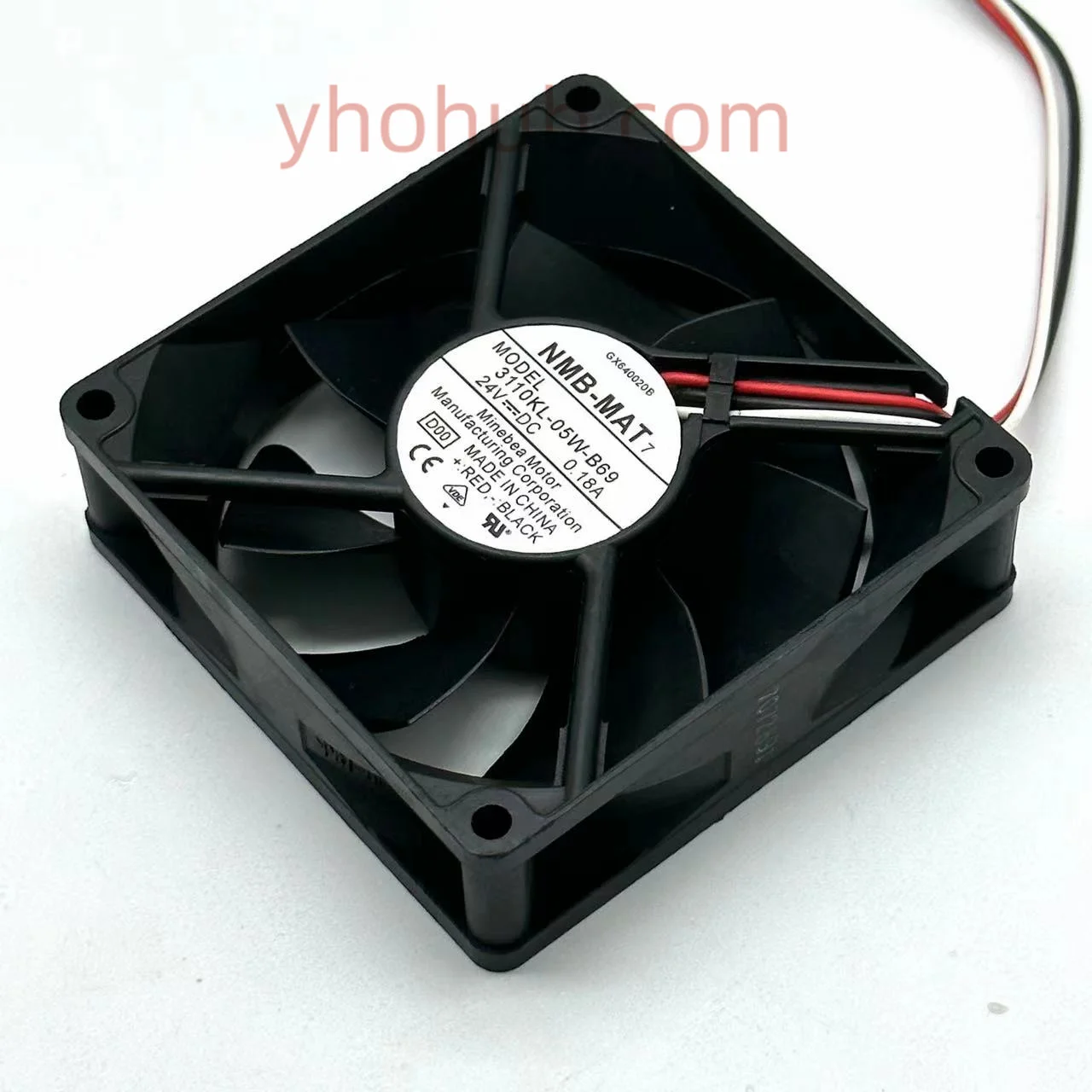 NMB-MAT 3110KL-05W-B69 D00 DC 24V 0.18A 80x80x25 мм 3-проводной Вентилятор охлаждения сервера