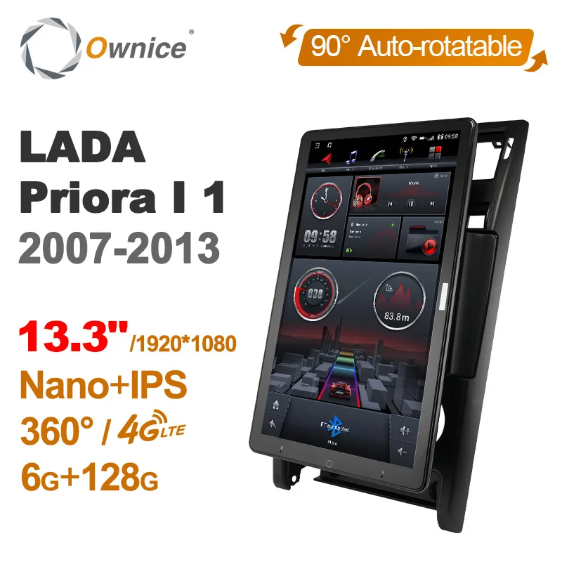 

TS10 Android10.0 Ownice Car Radio Auto for LADA Priora I 1 2007-2013 with 13.3" No DVD support USB Quick Charge Nano 1920*1080