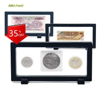 1pc coin display box jewelry storage case stand holder collection container 18090mm pvc pe home storage organization
