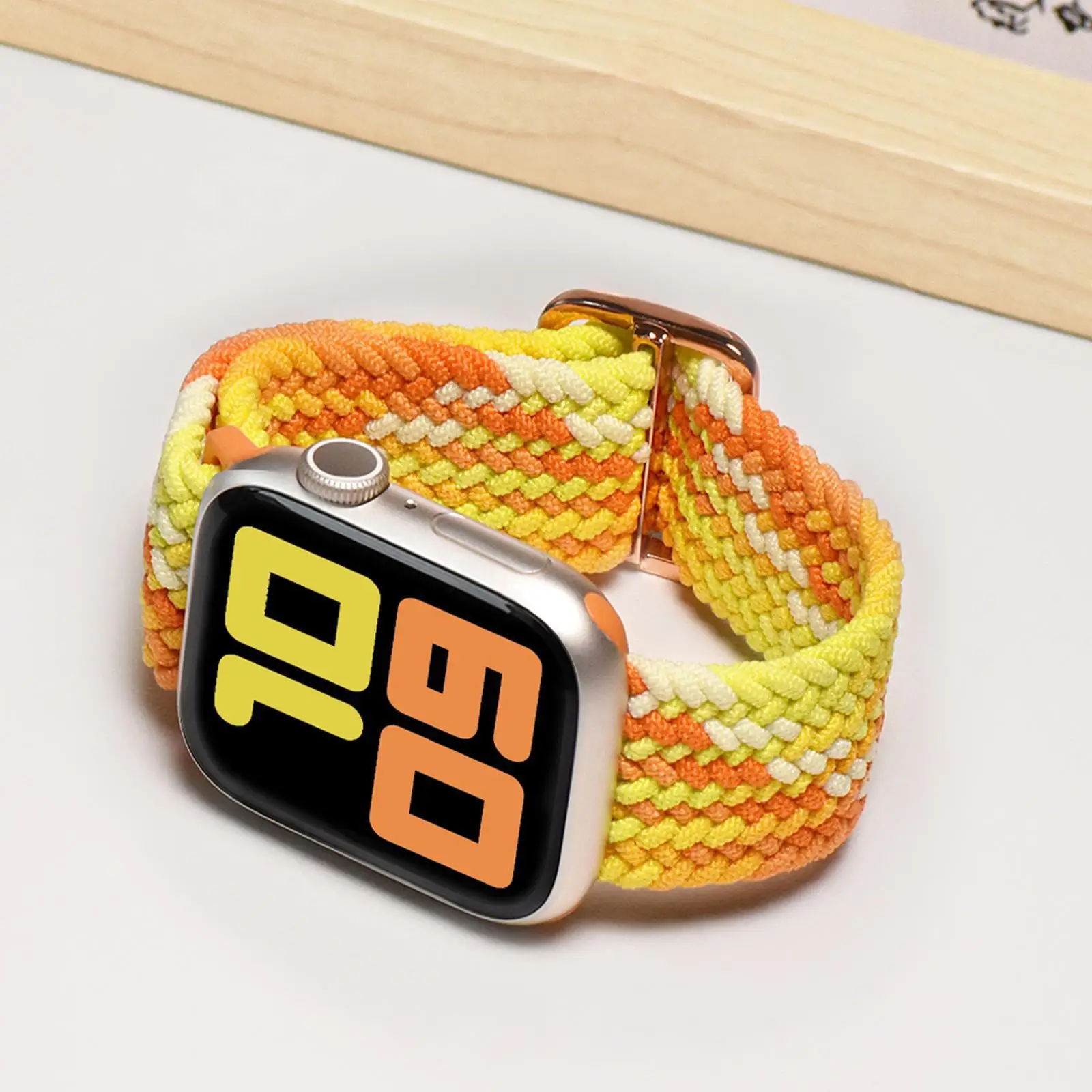 Slip Buckle Nylon Strap For Apple Watch Band 49mm 41mm 44mm 45mm 40mm Elastic Braided Bracelet iWatch Series 8 7 6 5 se 4 Ultra