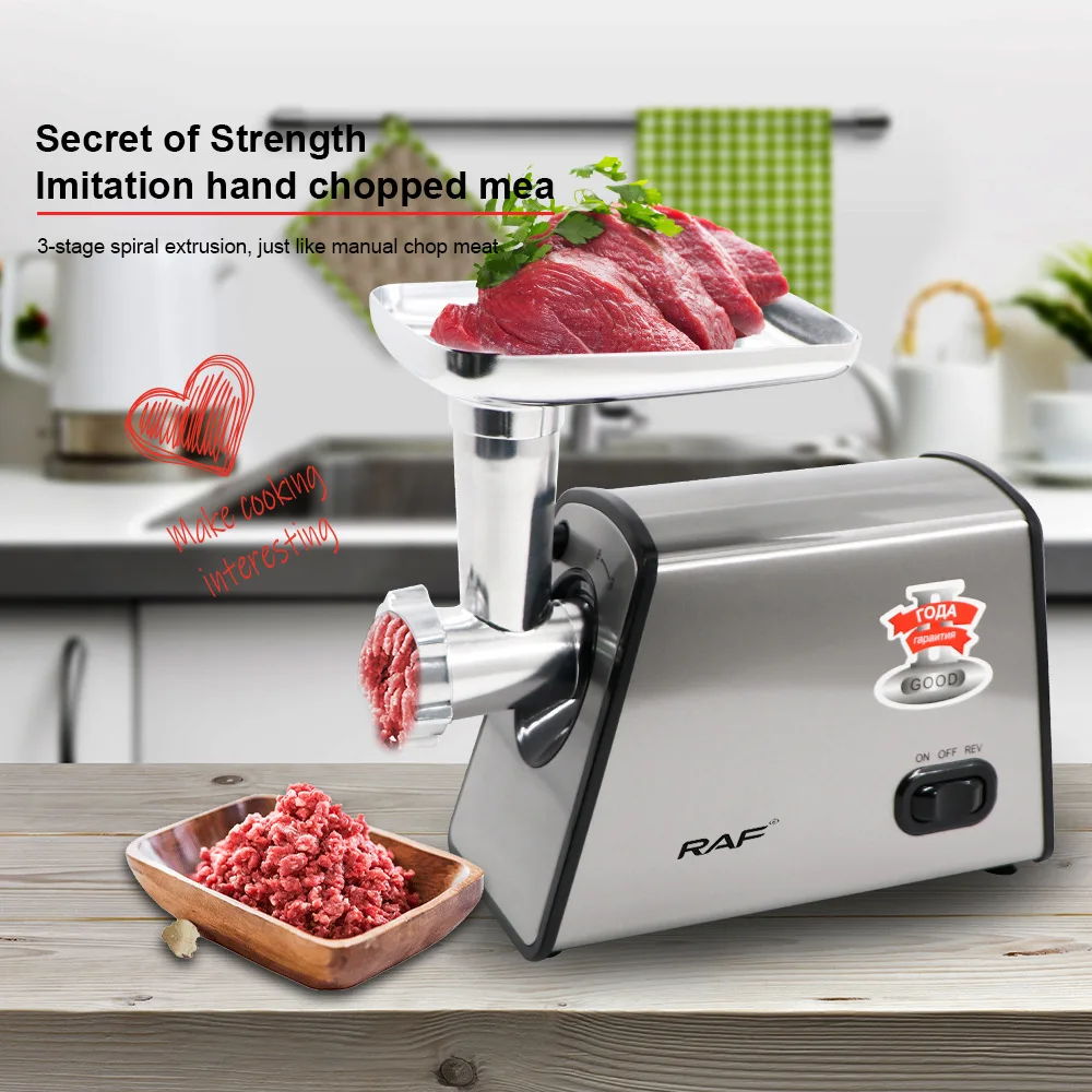 

2000W Electric Meat Grinder and Sausage Maker-Stainless Steel Cutting Blade