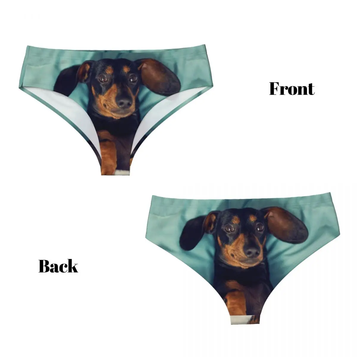 Женские короткие трусики с таксой на заказ женское мягкое нижнее белье колбасой