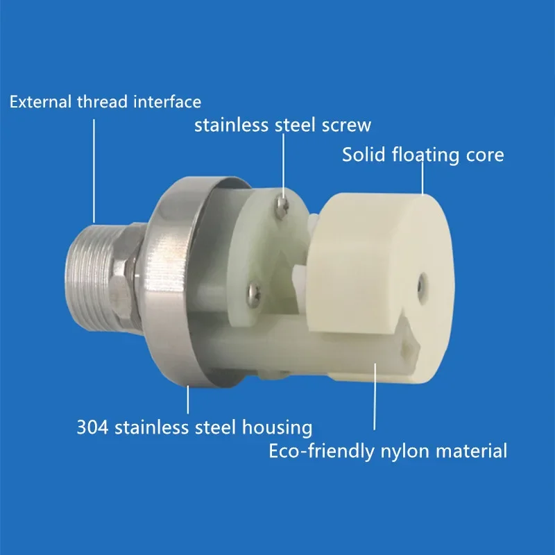 1/2 '𧌄 клапан контроля уровня воды из нержавеющей стали полностью