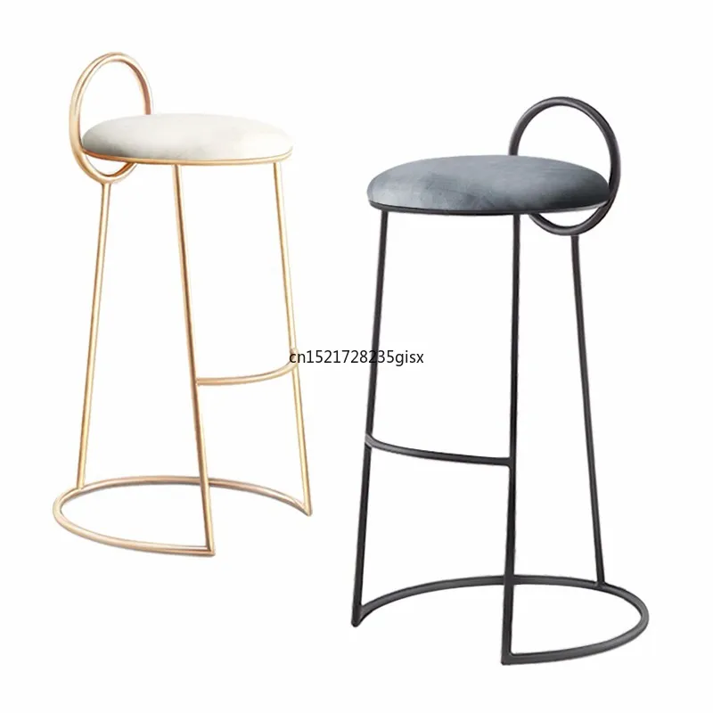 

Скандинавский Железный барный стул, золотой кофейный стул