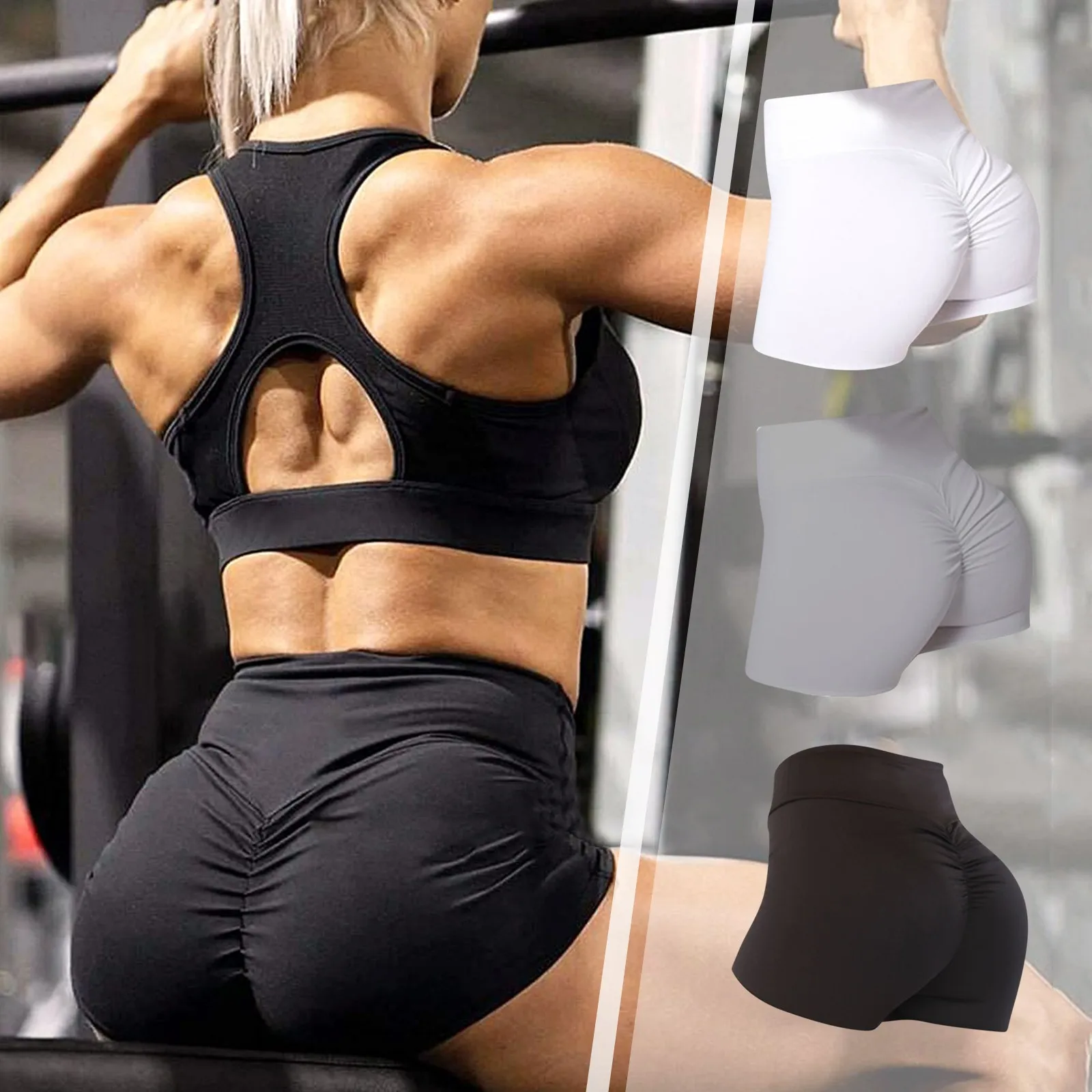 

Sexy Women's Sports High Waist Shorts Athletic Gym Workout Fitness Yoga Leggings Briefs Athletic Breathable 25#