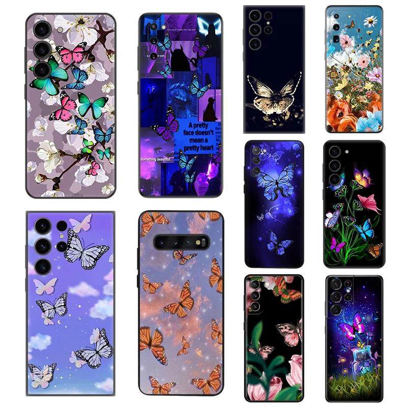 

Силиконовые чехлы для телефонов Samsung Galaxy S23 Ultra 5G S22 S21 S20 FE Plus Note 20 10 9 8 S10 Lite