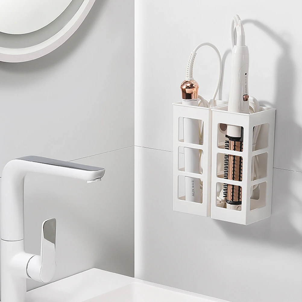 

Hair Curling Stick Storage Rack Stylist Bracket Wall-mounted Hairdressing Perforation-free Hanging Rack Wall Holder