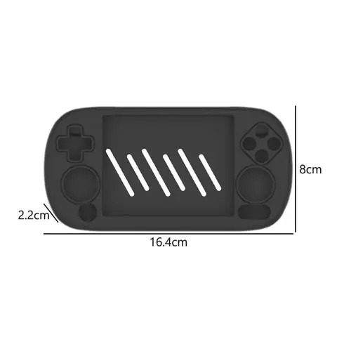 Для ANBERNIC RG40XX H большой экран ретро портативная игровая консоль силиконовый защитный чехол сплошной цвет