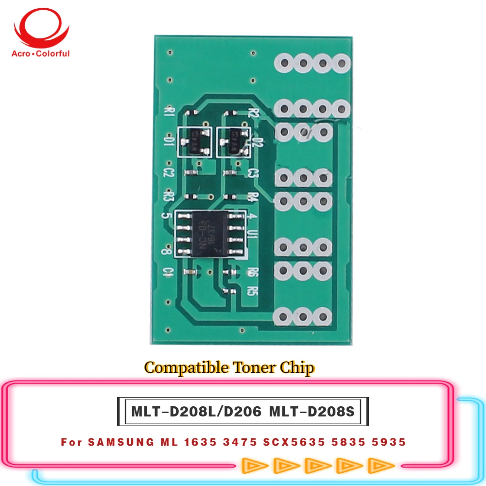 

10K MLT-D208L D206 Compatible Toner Chip For SAMSUNG ML 1635 3475 SCX5635 5835 5935 Printer