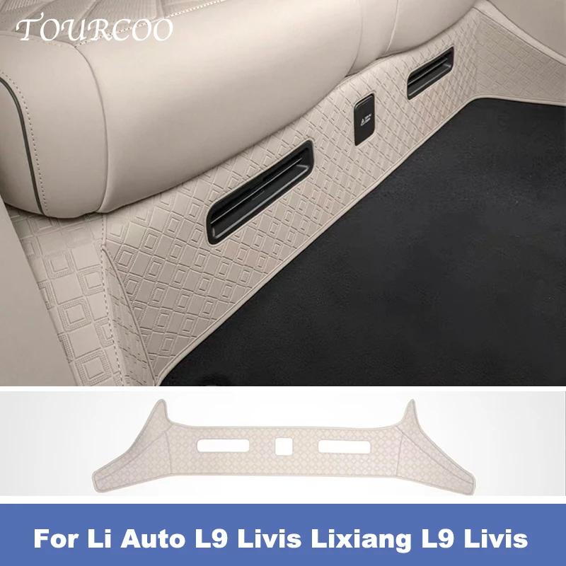 Фото Для Li Auto L9 Livis Lixiang L9 Livis 2026: Кожаные защитные накладки под сиденья третьего ряда, аксессуары для салона автомобиля. №1