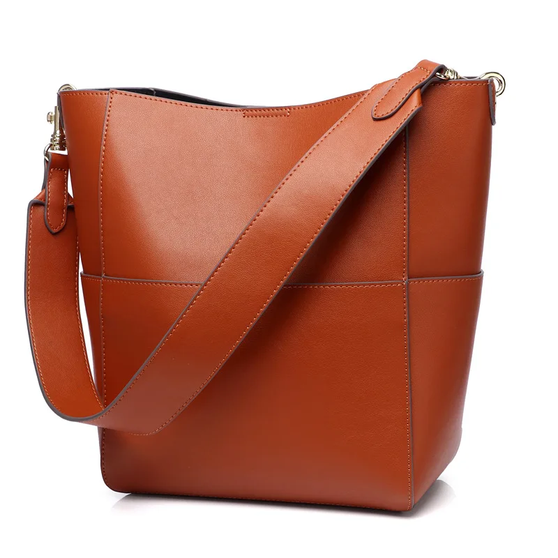 Vintage Bucket Bags Women's Luxury Leather Handbags Women's Shoulder Bags Leather Bags Women's Composite Bags Messenger Bags