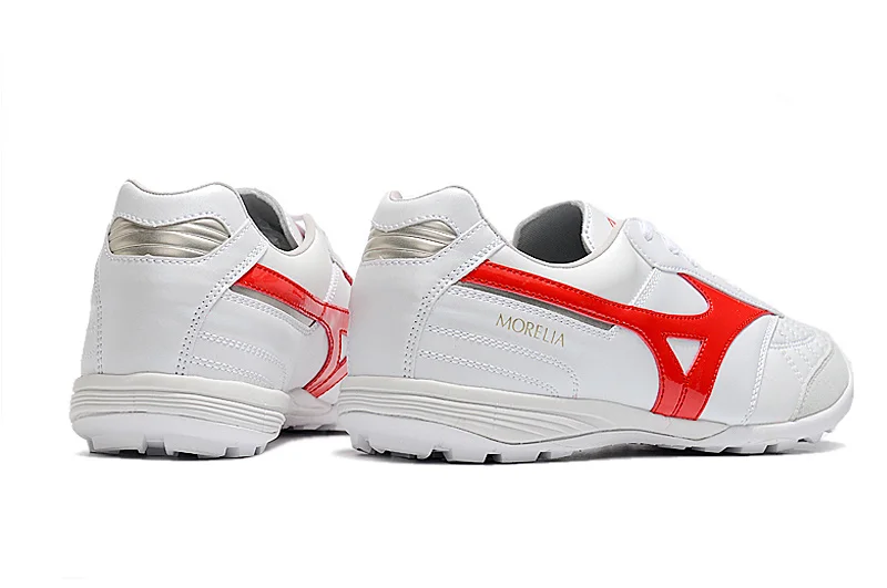 Original Mizuno Creation MORELIA TF M8 Men's Sports Shoes Mizuno Outdoor Sneakers White/Red Color Size Eur 40-45