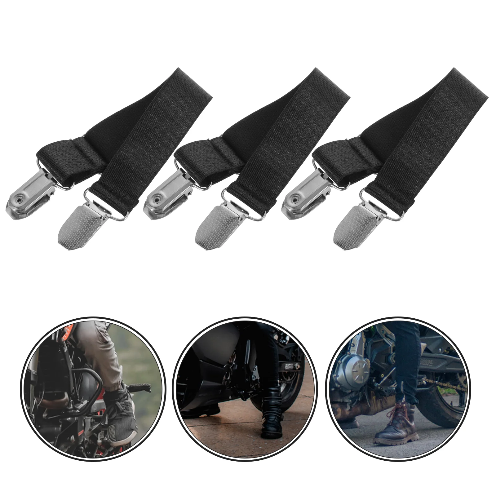 

6 Pcs Boot Clip Motorcycle Riding Pant Leg Scooters Tie Loop Bikes Delicate Boots Clips Top Women Trendy Metal Strap Miss