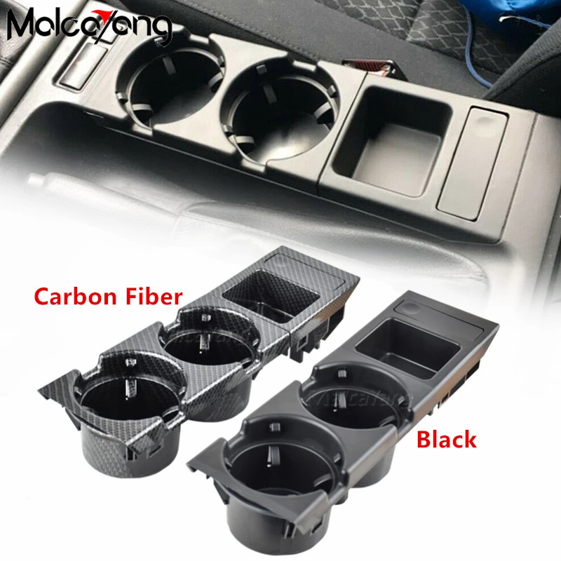 Car Black Center Console Water Cup Holder Beverage Bottle Holder Coin Tray For Bmw 3 Series E46 323i 318I 320I 98-06 51168217953