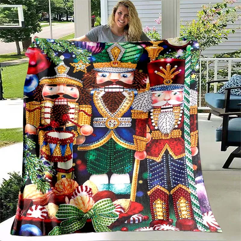 

Одеяло для орехов со звездой и елкой, ультрамягкое одеяло, легкое одеяло для кровати, рождественский подарок, украшение для дома