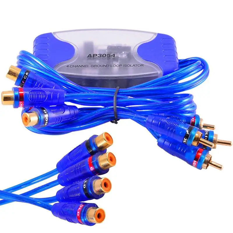 

Audio Noise Hum Filter AP3054 50W 4-channel Stereo Ground Isolator
