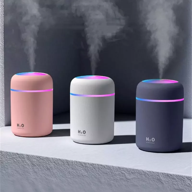 300ML Air Humidifier Ultrasonic Aromatherapy Essential Oil Diffuser Sprayer Mist Maker Fogger Humidifiers Colorful Night Lights