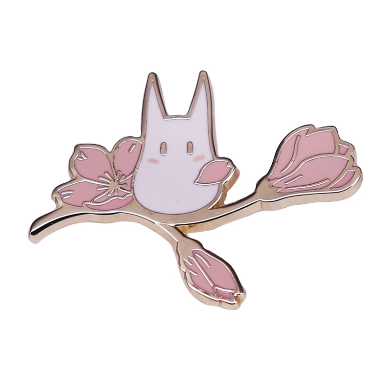 

A2402 Kawaii Animals Cat Enamelled Brooches Cute Anime Pins Clothes Backpack Lapel Badges Fashion Jewelry Accessories For Friend