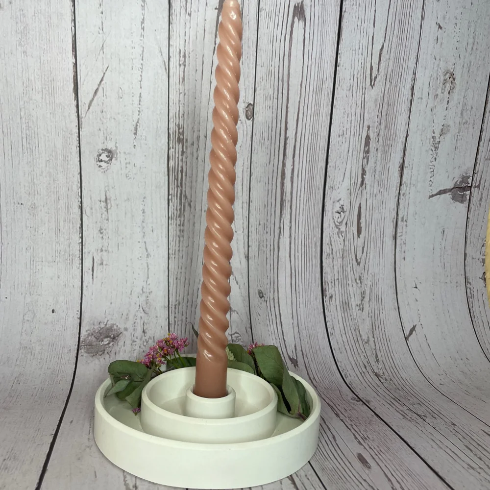 

Circle Concrete Candle Holder Mold DIY Plaster Lipstick Storage Box Mold Silicone Resin Making Molds Jewelry Display Tray Mold