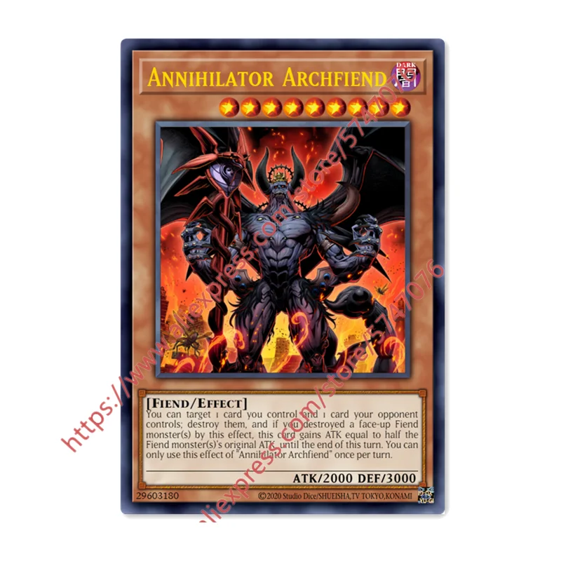 

Yu Gi Oh Annihilator Archfiend SR Japanese English DIY Toys Hobbies Hobby Collectibles Game Collection Anime Cards