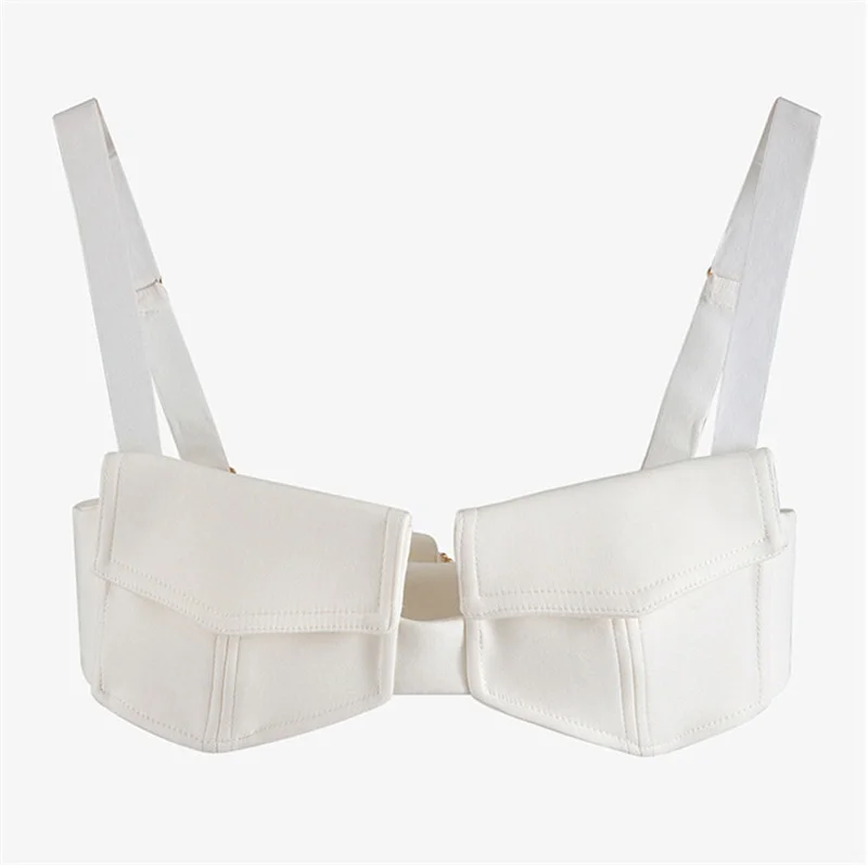 

Новинка 2022 года; Сезон весна-лето; Модная одежда с бретельками и отложным воротником; Женская повседневная одежда с бюстгальтером