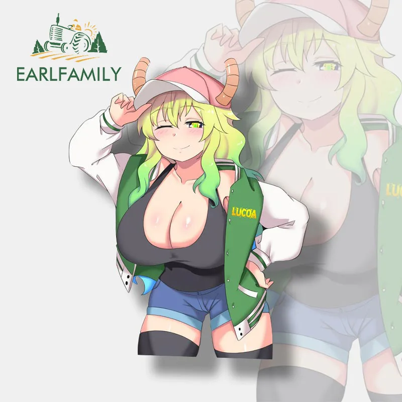 EARLFAMILY 13 см x 10,6 см для Lucoa аниме автомобильные наклейки для мотоцикла, багажника, Windows, строительный фургон, доска для серфинга, наклейки