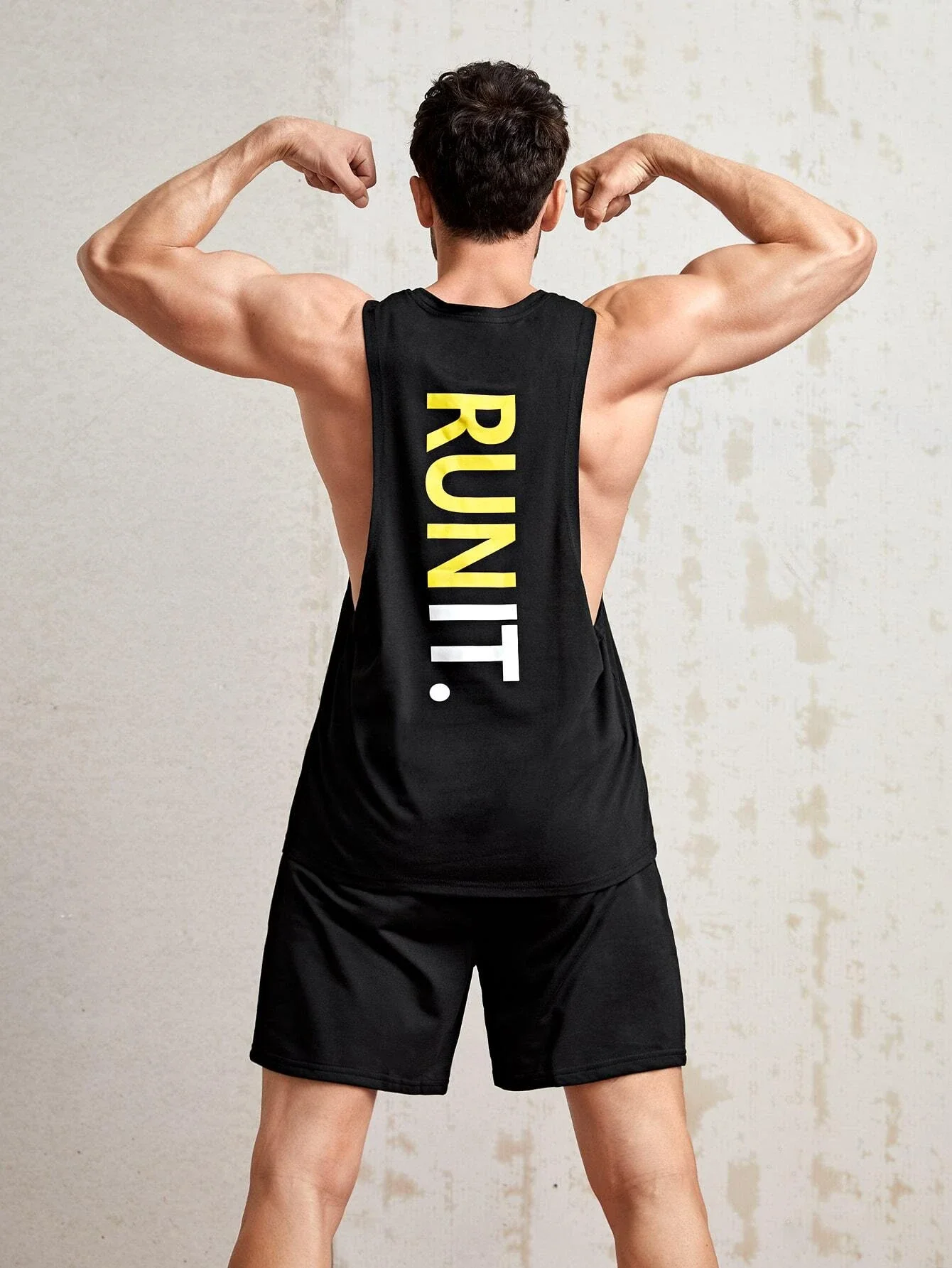 

Men Letter Graphic Sports Tank Top