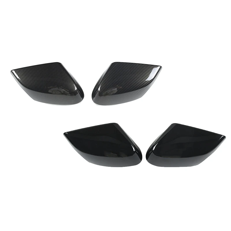 

For Corvette C8 2020-2023 Carbon Fiber Pattern Side Door Rearview Mirror Cover Trims Car Accessories Left+Right Side