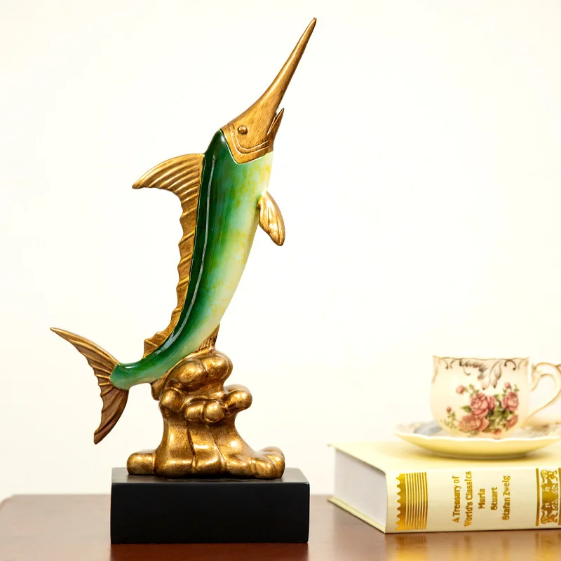 Европейское украшение в виде рыбы-меч пара домашних мягких украшений для