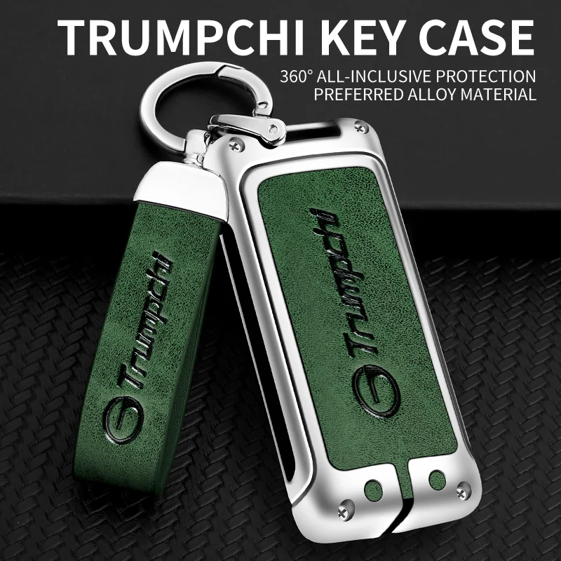 

Aluminum Alloy Leather Car Key Case Car Key Holder Cover Case For GAC Trumpchi GA4 GA6 GA8 M6 M8 Type Keychain Auto Accessories