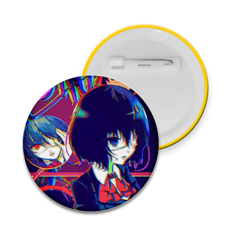 Брошь с аниме принтом Mei Misaki