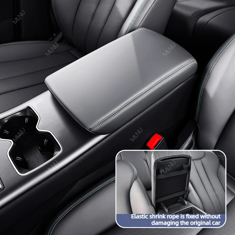 Фото Накладка на подлокотник для BYD Song Pro/Sealion 5 DM-i, аксессуары, 2026, кожаная, устойчивая к царапинам и износу, комфортная, с эффектом антиусталости №3