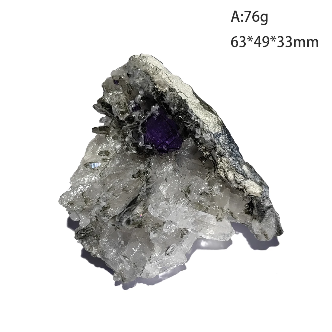 

C3-6N-4 100% натуральный флюорит, минеральный кристалл, образец Yaogangxian Hunan, провинция Китай