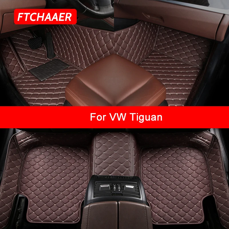 

FTCHAAER Custom Car Floor Mats For VW Tiguan Auto Accessories Foot Carpet