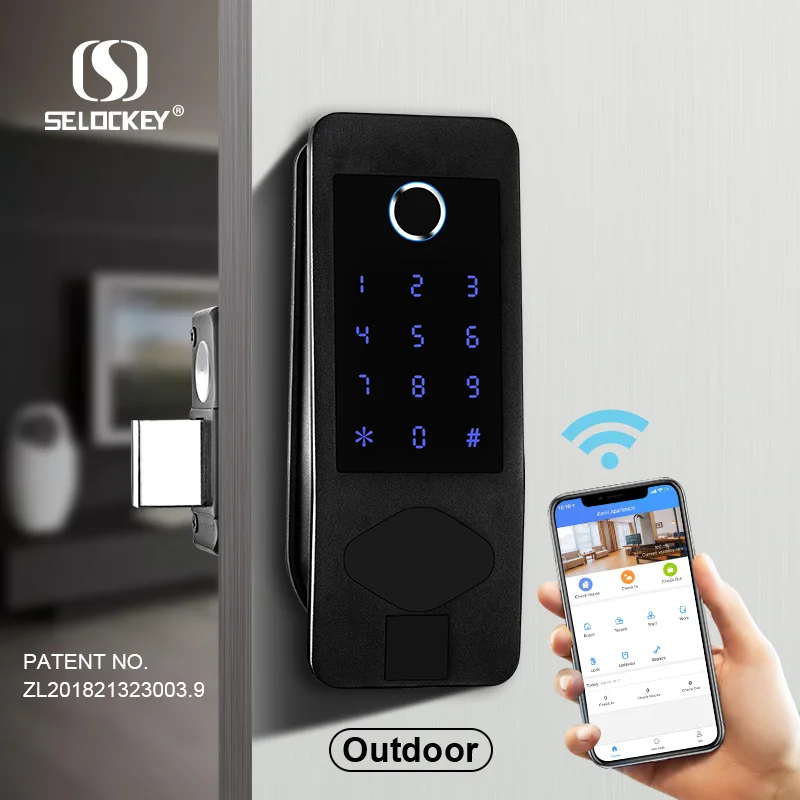 Оптовая цена IP65 Водонепроницаемый БЕСКЛЮЧЕВОЙ Wi-Fi отпечаток пальца Смарт