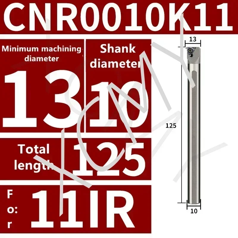 

Твердосплавная внутренняя резьба CNR 0008K08 CNR0010K11 K16 для 08IR 11IR 16IR Внутренняя резьба антисейсмический держатель из карбида вольфрама