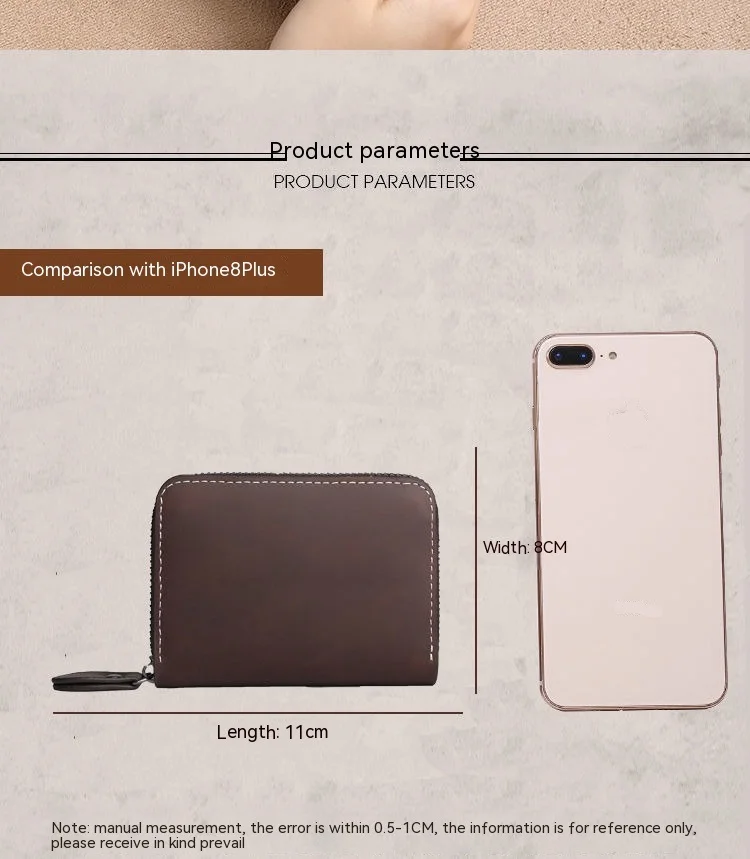 Мужской кошелек из мягкой кожи с несколькими отделениями для карт