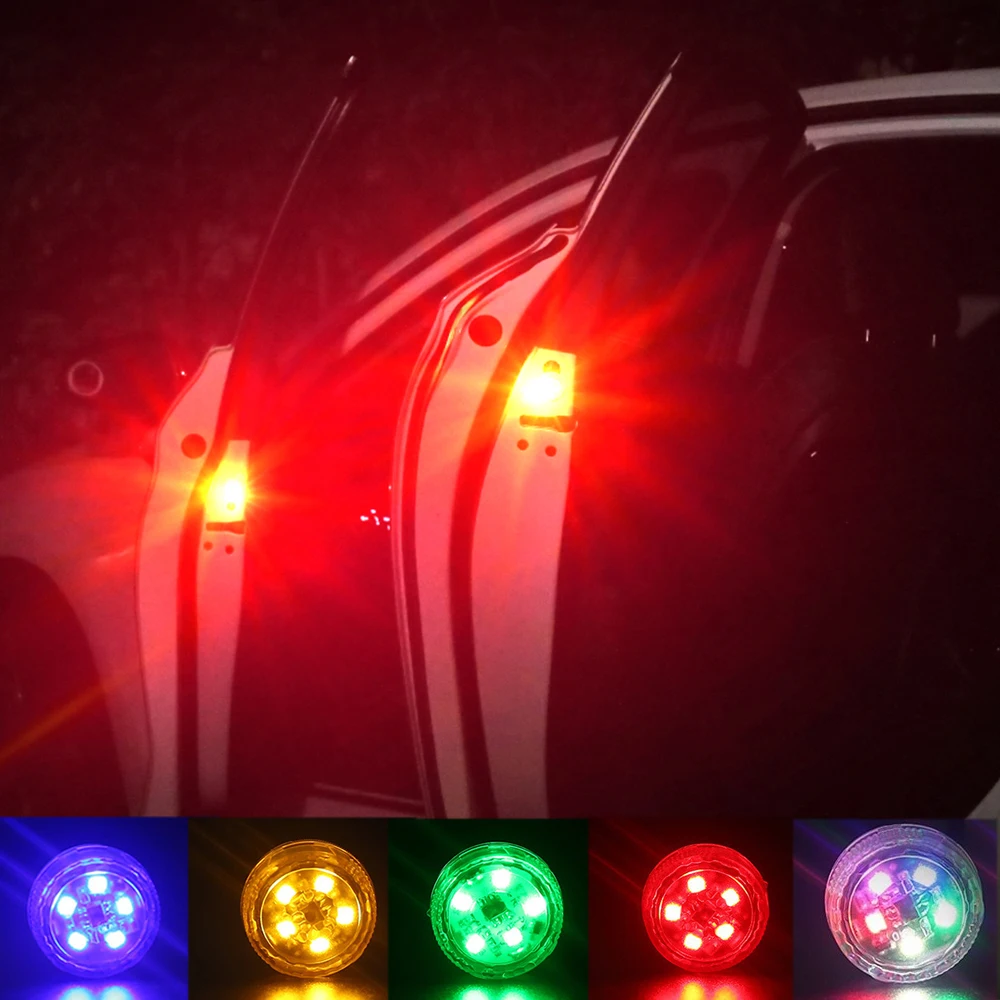 

LED Car Opening Door Safety Warning Anti-collision Lights Magnetic Induction Strobe Flash Waterproof Collision Lamp Signal Light